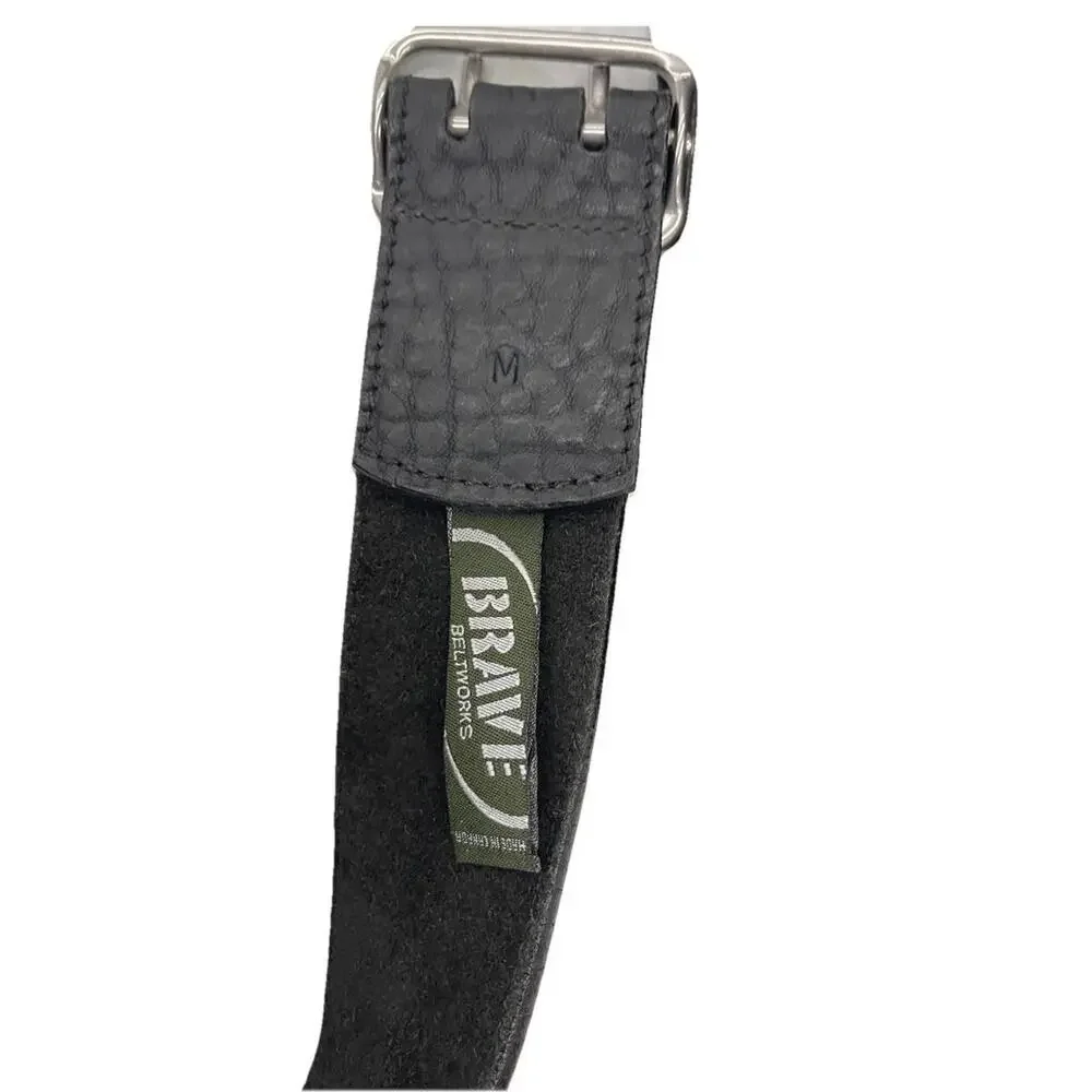 Brave Beltworks Wide Leather Belt Black‎ Men's 30 Leather H89